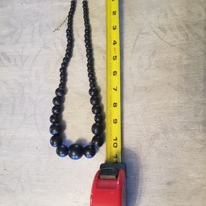 Vintage Wood bead necklace